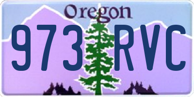 OR license plate 973RVC