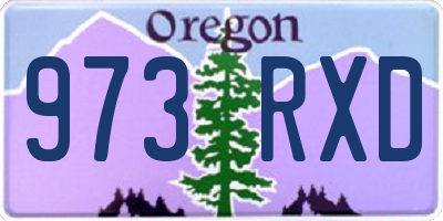 OR license plate 973RXD