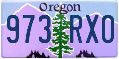 OR license plate 973RXO