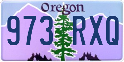 OR license plate 973RXQ