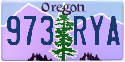 OR license plate 973RYA