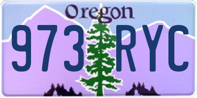 OR license plate 973RYC
