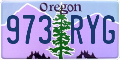 OR license plate 973RYG