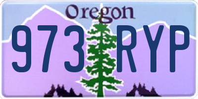 OR license plate 973RYP