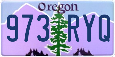 OR license plate 973RYQ