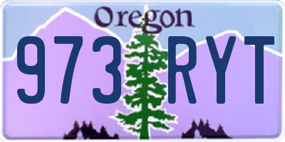 OR license plate 973RYT