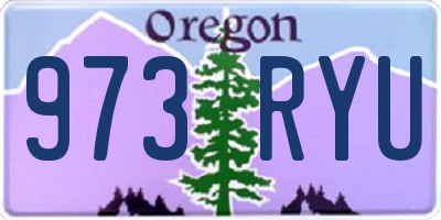 OR license plate 973RYU