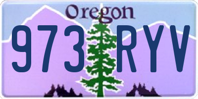 OR license plate 973RYV