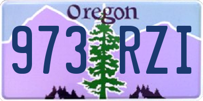 OR license plate 973RZI