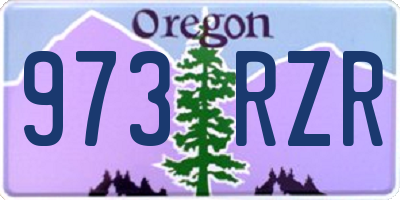 OR license plate 973RZR