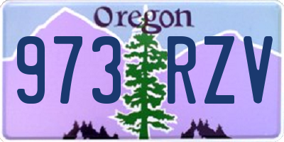 OR license plate 973RZV