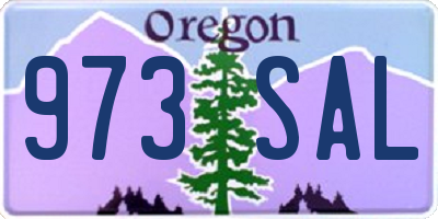 OR license plate 973SAL