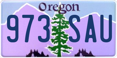 OR license plate 973SAU