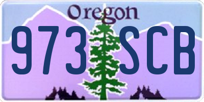 OR license plate 973SCB
