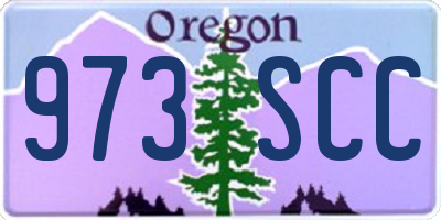 OR license plate 973SCC