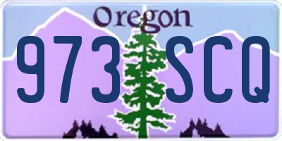 OR license plate 973SCQ