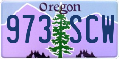 OR license plate 973SCW