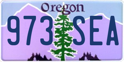 OR license plate 973SEA