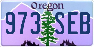 OR license plate 973SEB