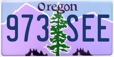 OR license plate 973SEE