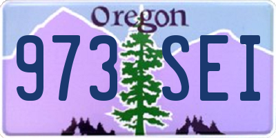OR license plate 973SEI