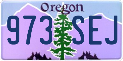 OR license plate 973SEJ