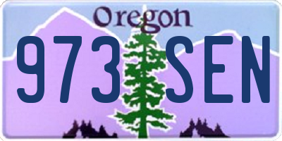 OR license plate 973SEN
