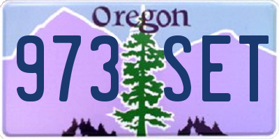 OR license plate 973SET