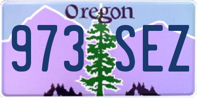OR license plate 973SEZ