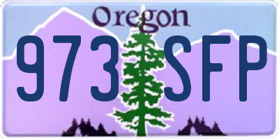 OR license plate 973SFP