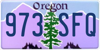 OR license plate 973SFQ