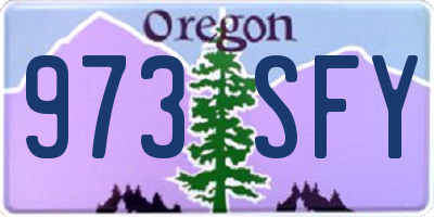 OR license plate 973SFY
