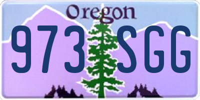 OR license plate 973SGG