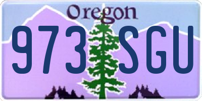 OR license plate 973SGU