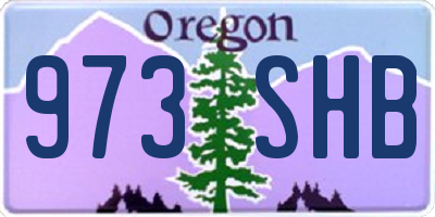 OR license plate 973SHB
