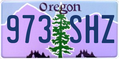 OR license plate 973SHZ