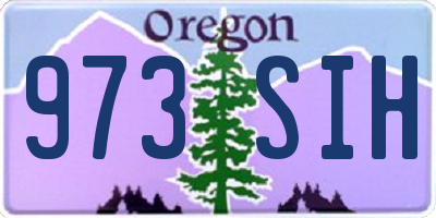 OR license plate 973SIH