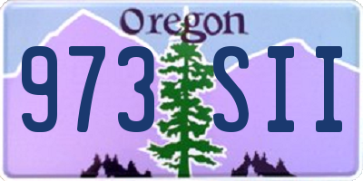 OR license plate 973SII