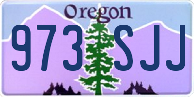 OR license plate 973SJJ