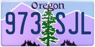 OR license plate 973SJL