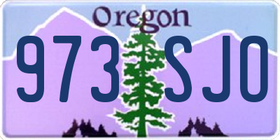 OR license plate 973SJO