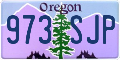 OR license plate 973SJP