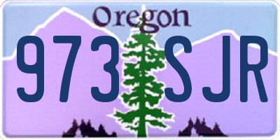 OR license plate 973SJR