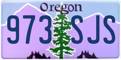 OR license plate 973SJS