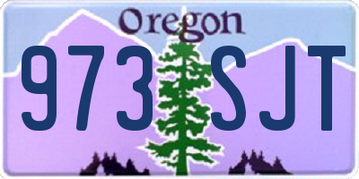 OR license plate 973SJT
