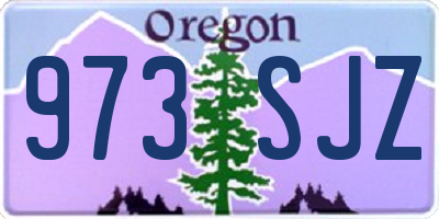 OR license plate 973SJZ