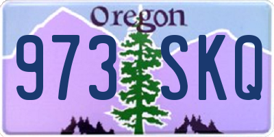 OR license plate 973SKQ