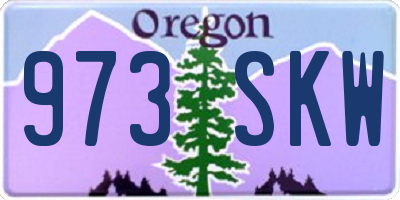 OR license plate 973SKW