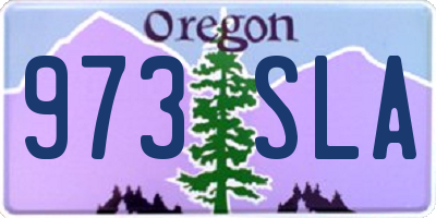 OR license plate 973SLA