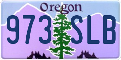 OR license plate 973SLB